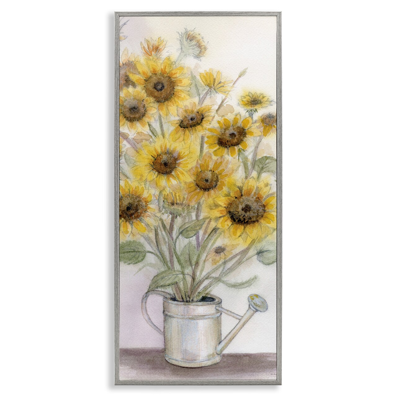 Stupell Industries Watering Can Sunflower Collection Framed Giclee, design by Patti Bishop